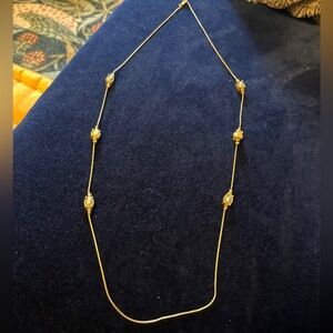 Elegant Gold Beaded Necklace